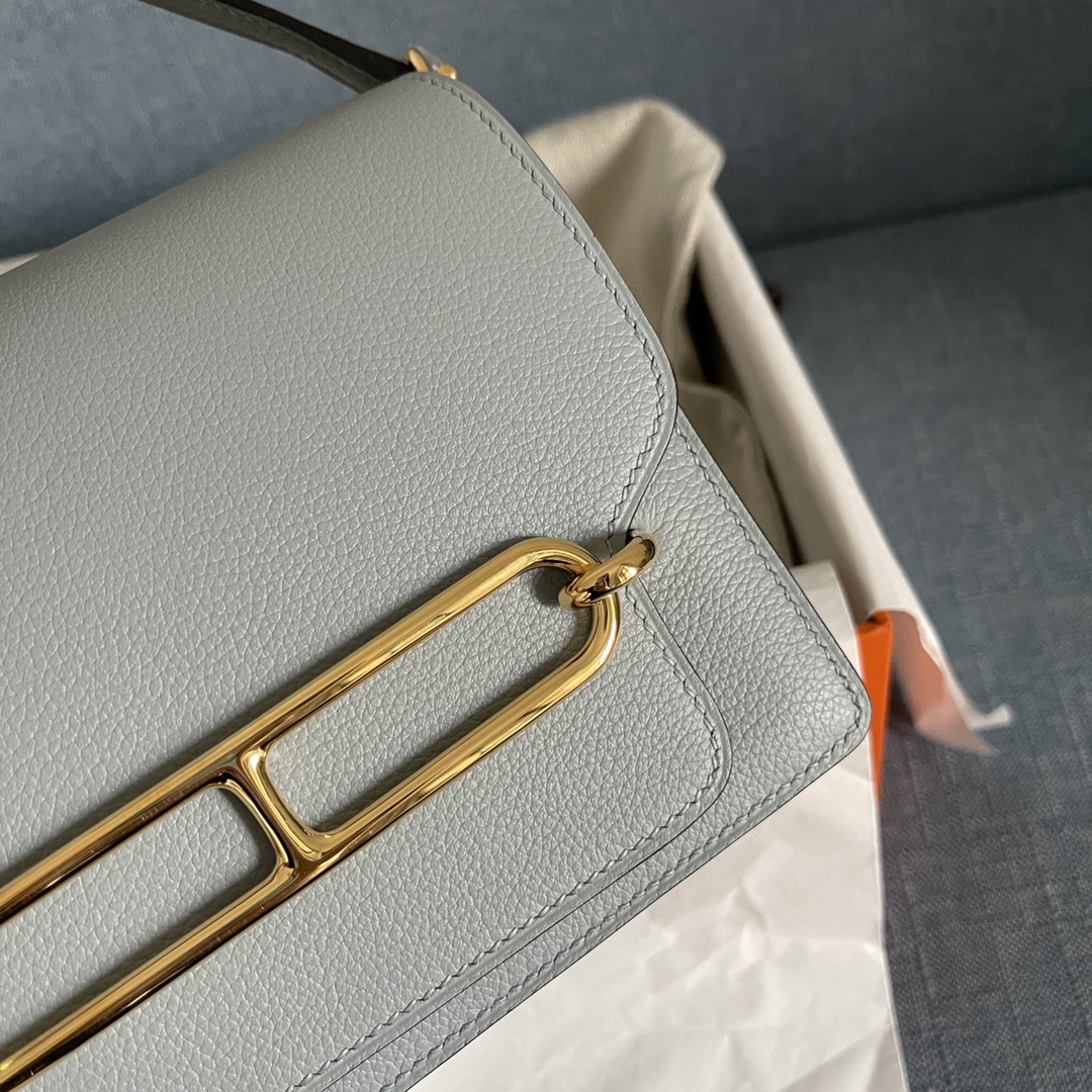 에르메스 룰리스18 블루 글라시아 금장 에버컬러